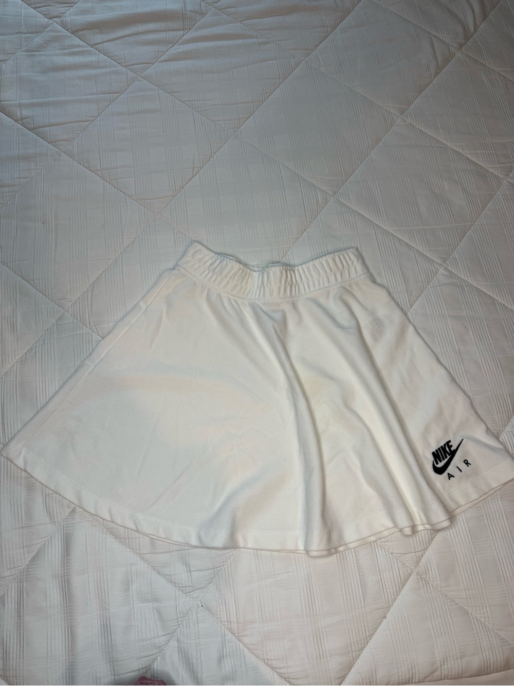 Nike White Girls A-Line Skirt with Nike Air Logo